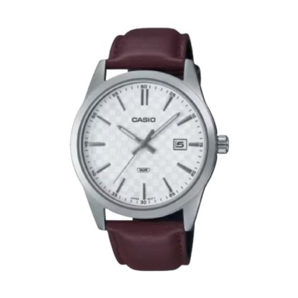 Casio General MTP-VD03L-5A Dark Brown Leather Band Men Watch